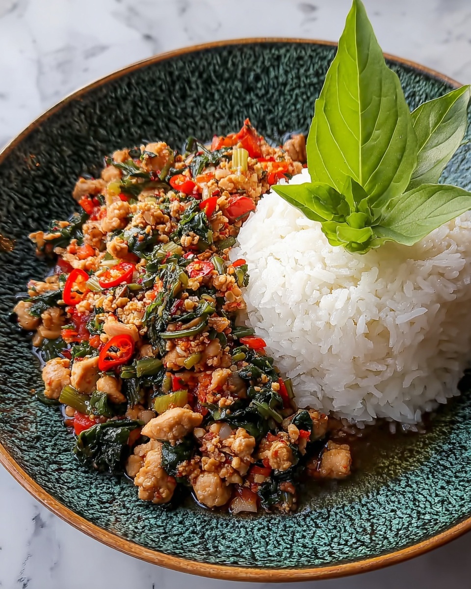 Spicy Thai Basil Chicken (Pad Krapow Gai) Recipe - Recipe Image