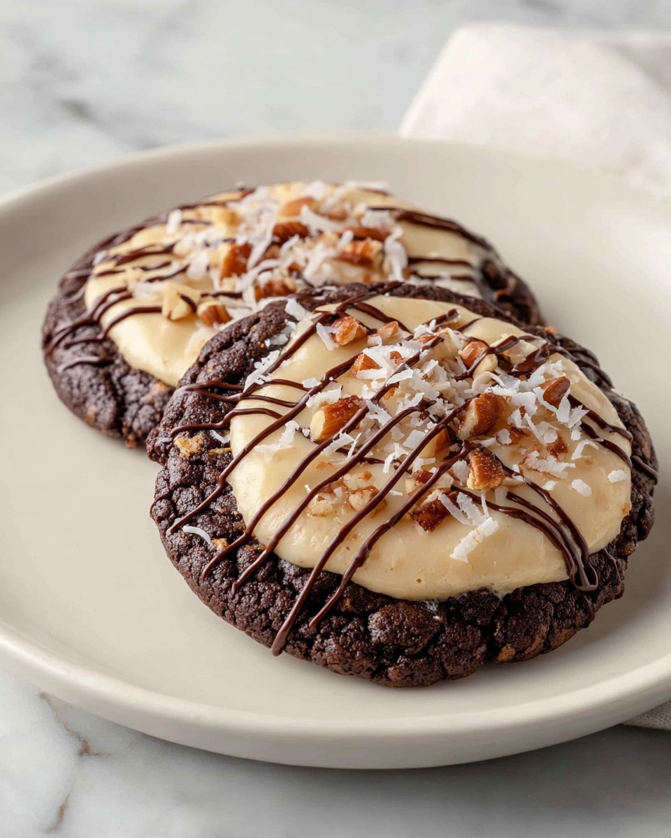German Chocolate Cookies Recipe - Recipe Image