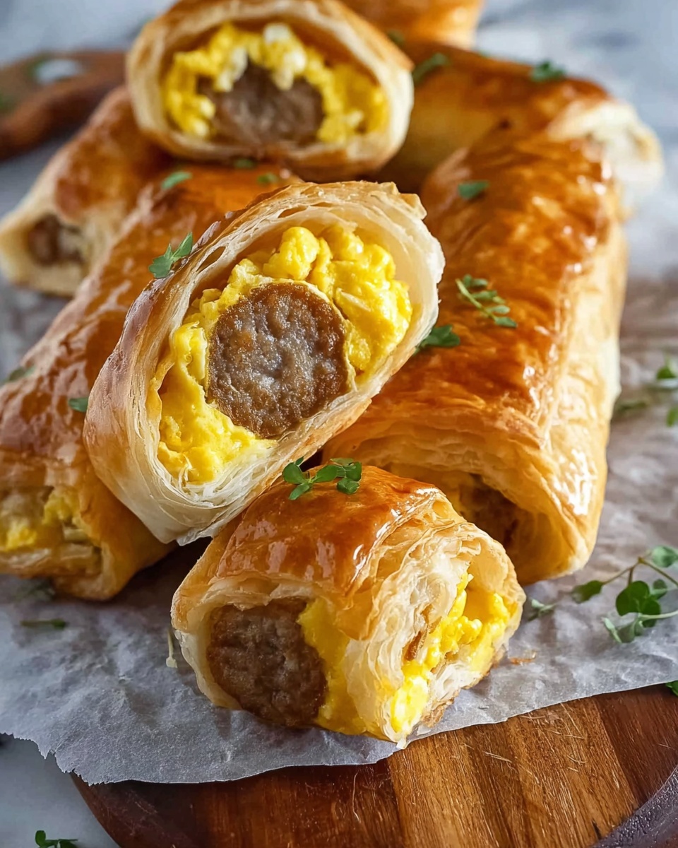 Sausage Egg & Cheese Roll-Ups Recipe - Recipe Image
