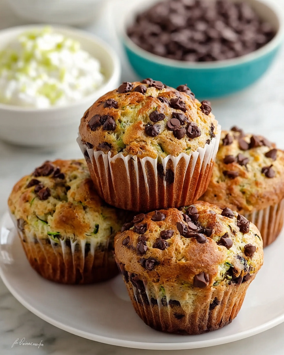 Chocolate Chip Zucchini Muffins Recipe - Recipe Image