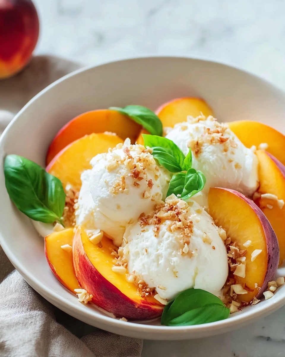 Peach and Burrata Caprese Salad Recipe - Recipe Image
