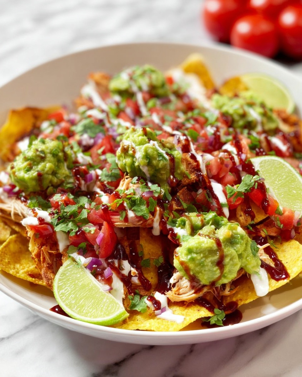 Loaded BBQ Chicken Nachos Recipe - Recipe Image