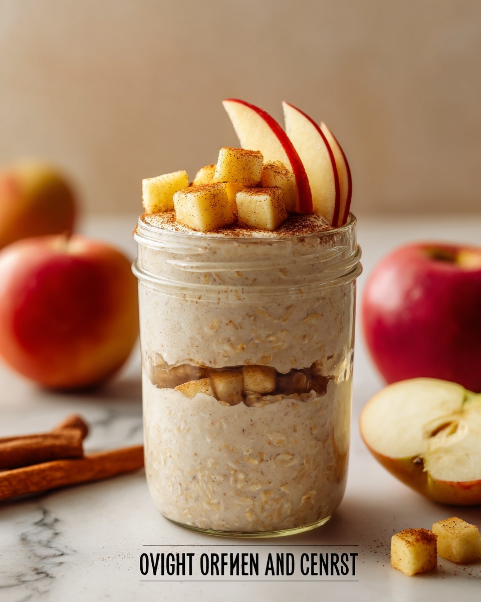 Apple Cinnamon Overnight Oats Recipe - Recipe Image