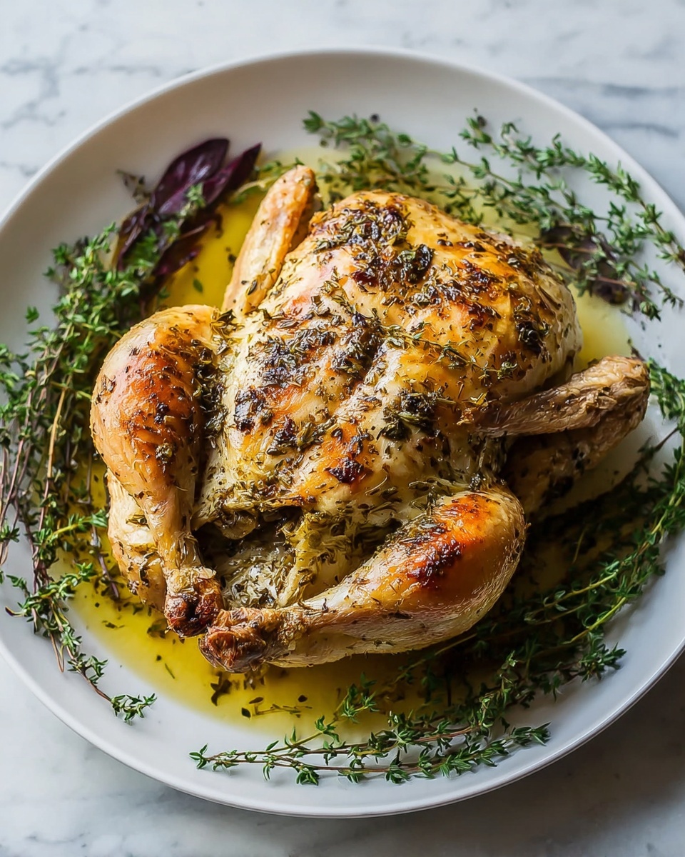 Savory Zuni Roasted Chicken with Fresh Chimichurri Recipe - Recipe Image