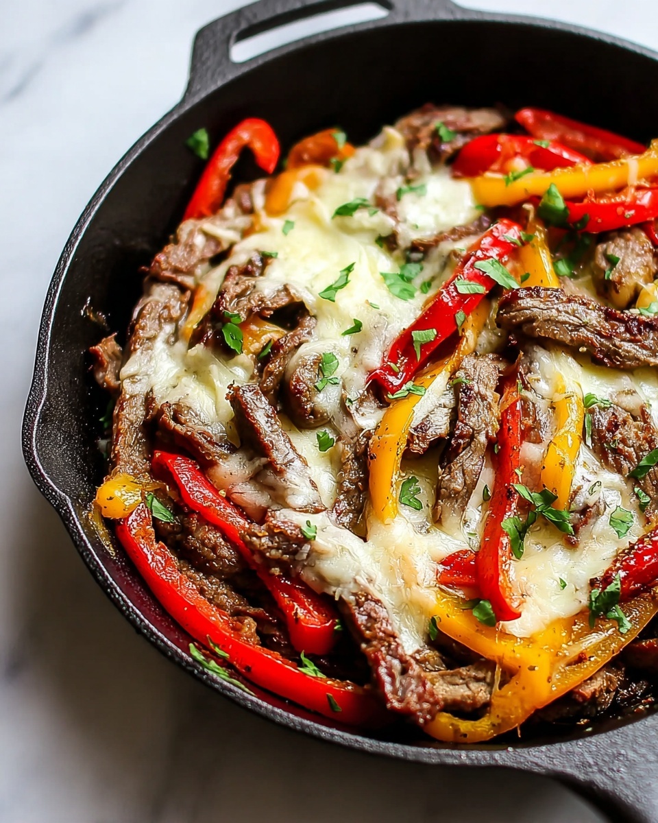 Zesty One-Pan Philly Cheesesteak Dinner Recipe - Recipe Image