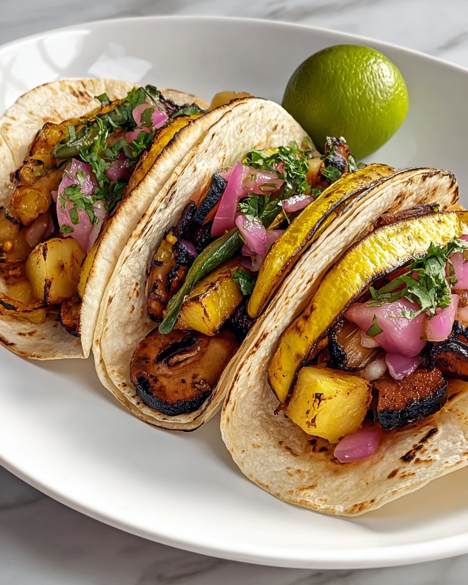 Savory Vegetarian Tacos with Roasted Delicata Squash Recipe - Recipe Image