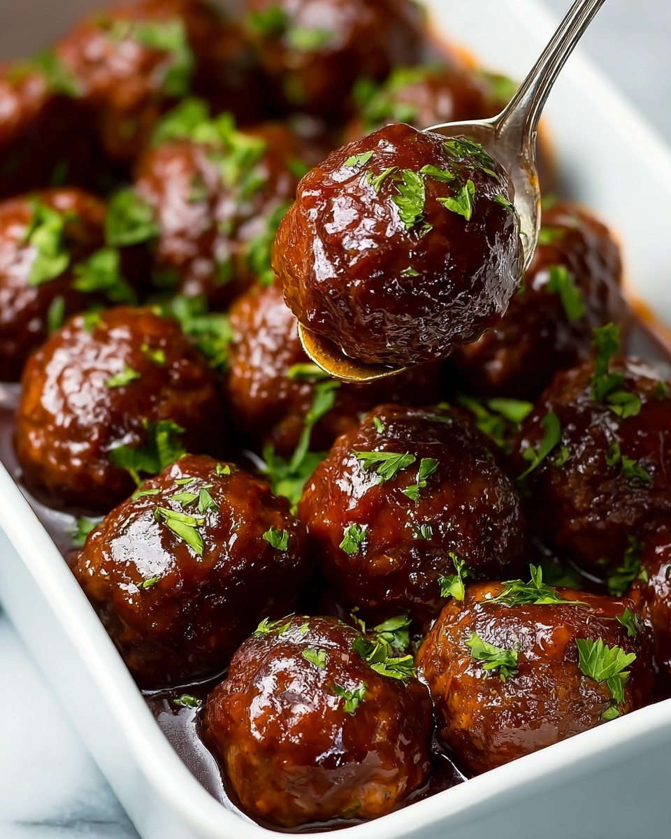 Simple Grape Jelly Meatballs Recipe - Recipe Image