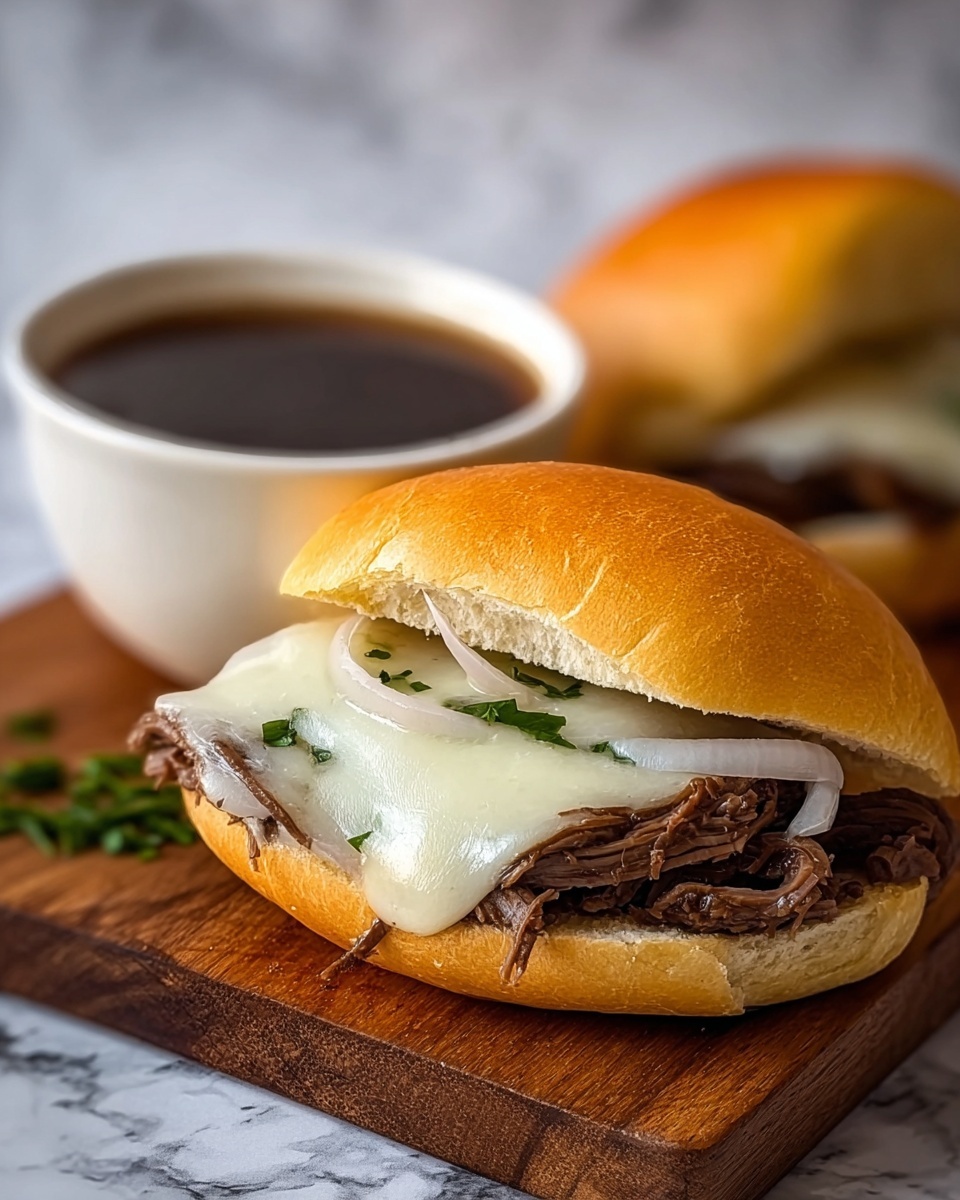 Irresistible Slow Cooker French Dip Sandwiches Recipe - Recipe Image
