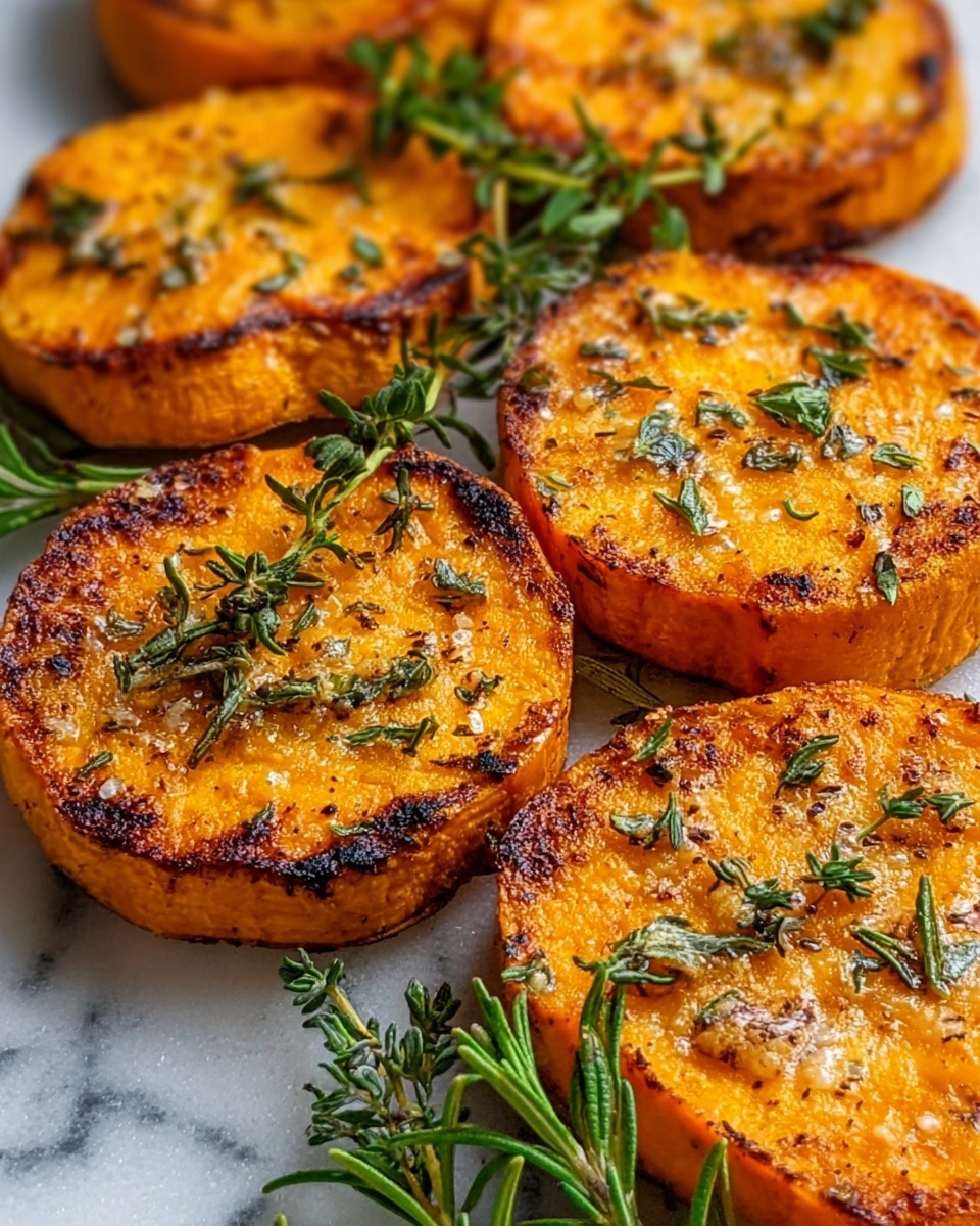 Parmesan Herb Sweet Potato Medallions Recipe - Recipe Image