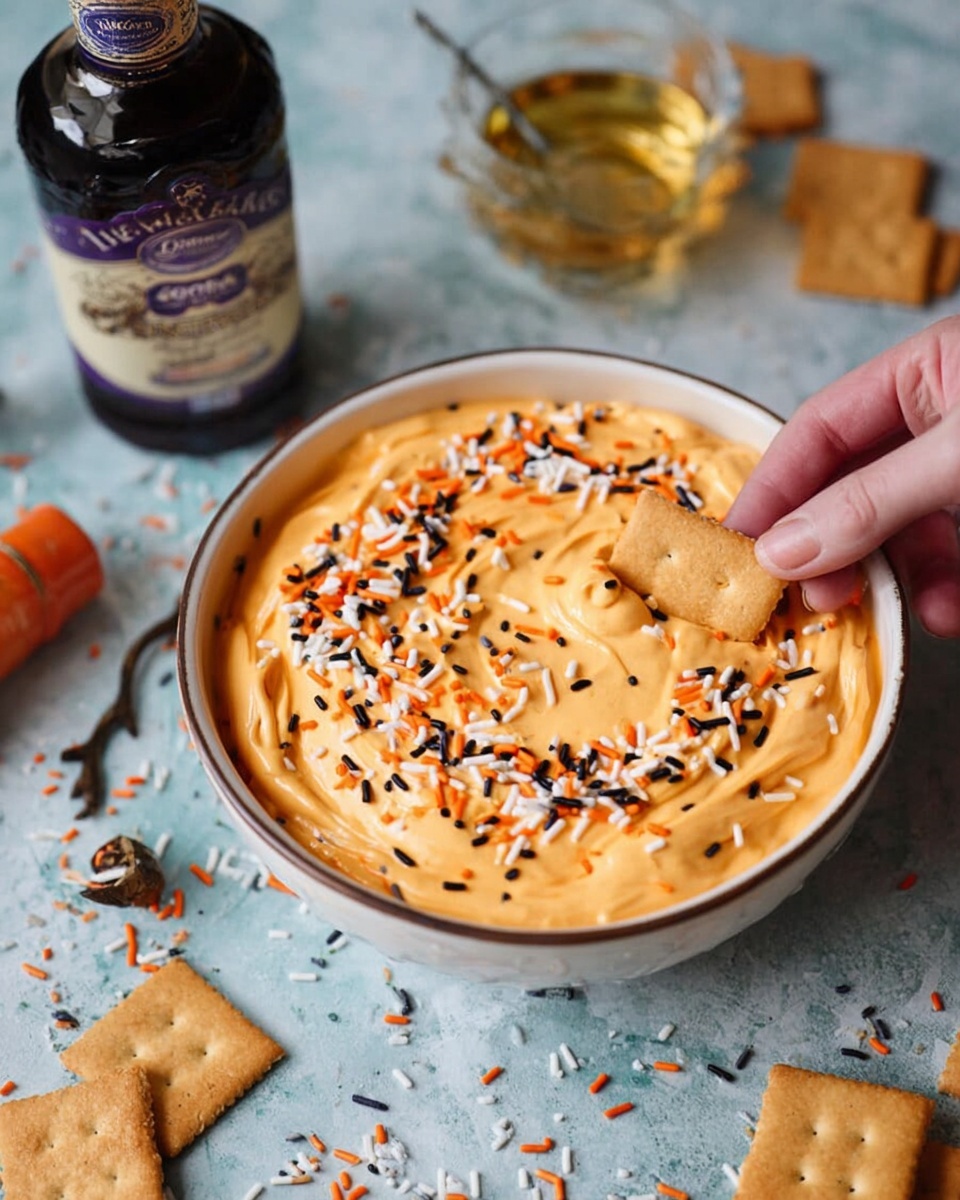 Halloween Pumpkin Cheesecake Dip Recipe - Recipe Image