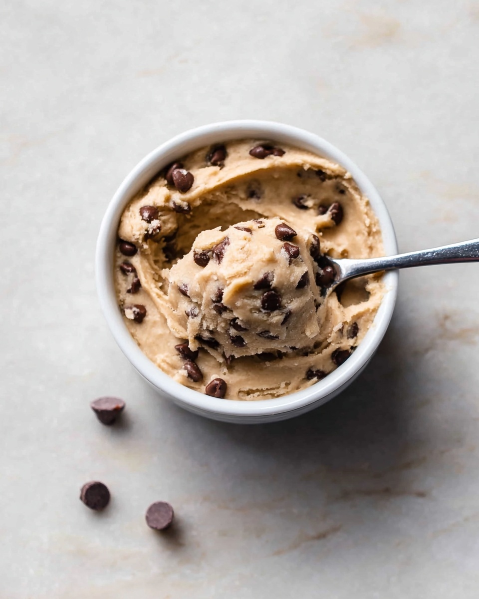 Eggless Chocolate Chip Cookie Dough for One Recipe - Recipe Image