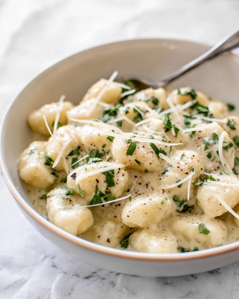 15 Minute Creamy Alfredo Gnocchi Recipe - Recipe Image