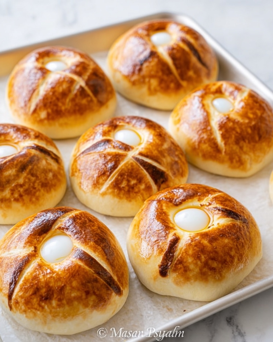 Easter Breads with Deviled Eggs Recipe - Recipe Image
