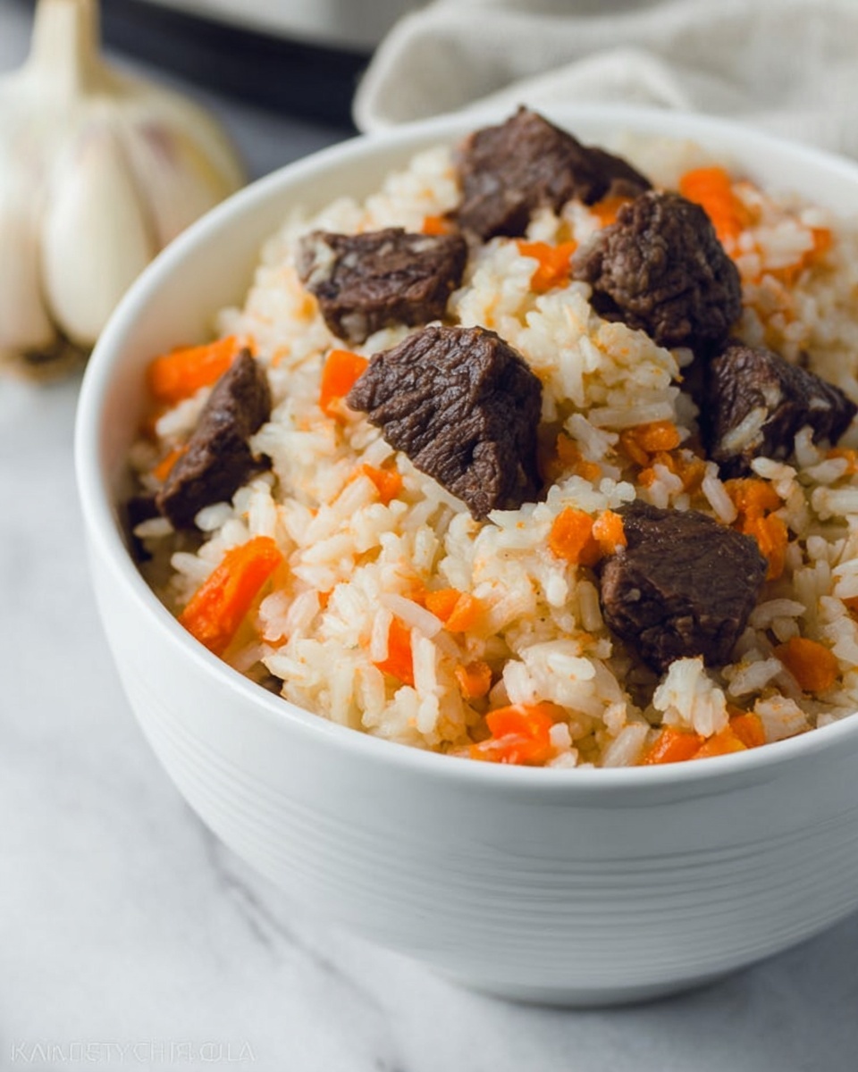 Beef Plov (Beef Rice Pilaf) Recipe - Recipe Image