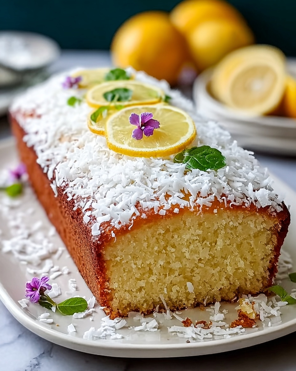 Coconut Loaf Cake: The Ultimate Tropical Treat Recipe - Recipe Image