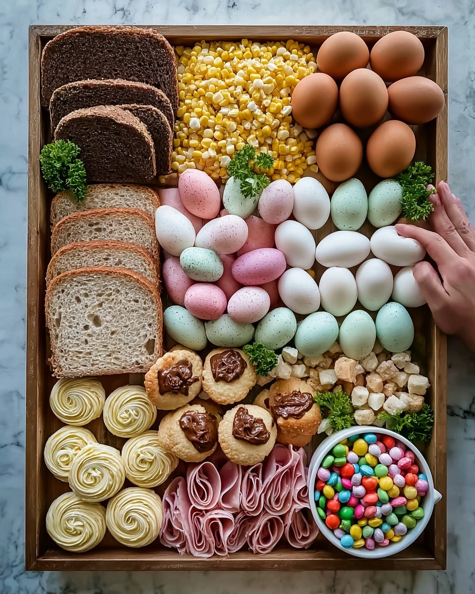 Irresistibly Festive Easter Candy and Cheese Board Recipe - Recipe Image