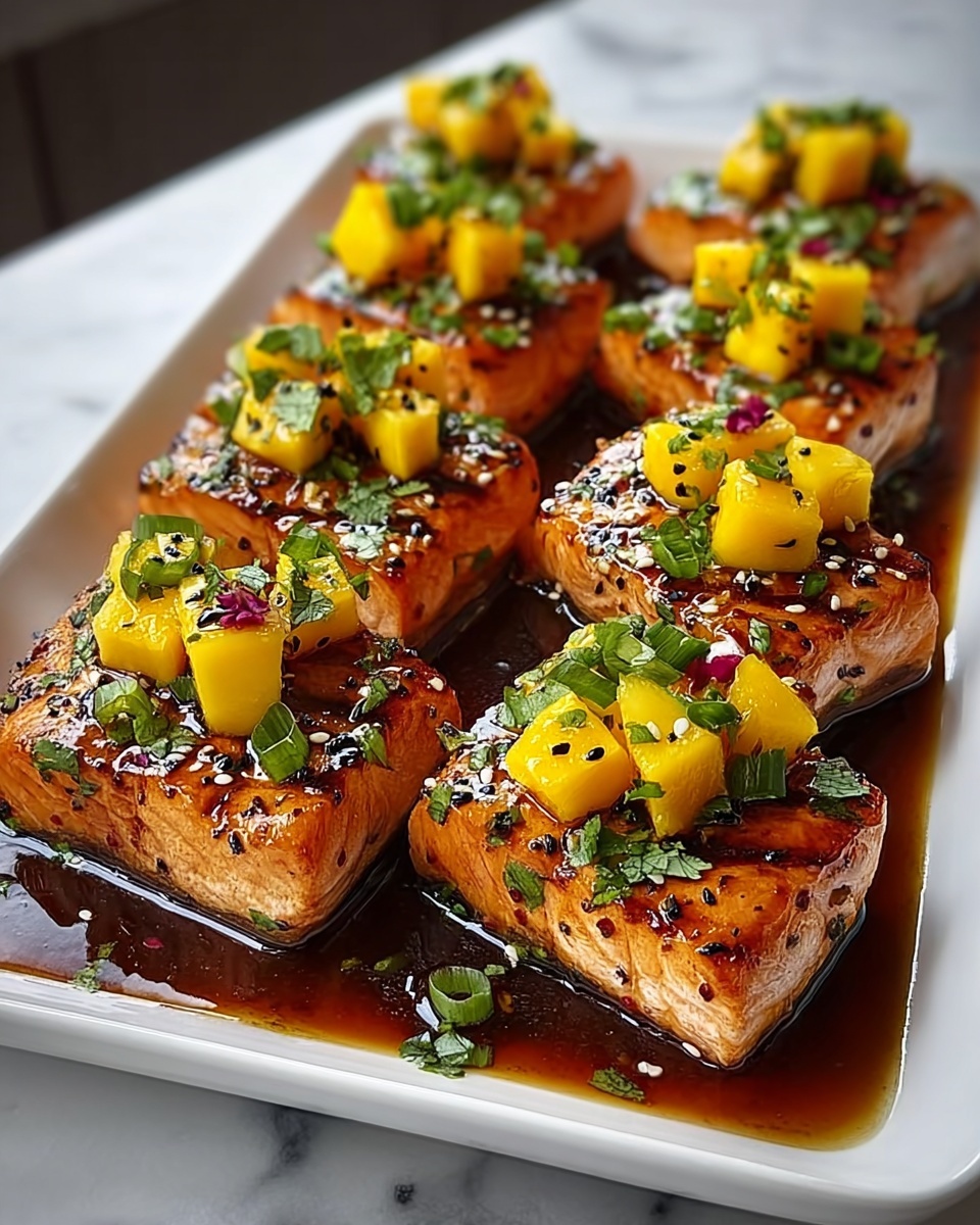 Flavor-Packed Mango Teriyaki Salmon Recipe for a Healthy Tropical Twist Recipe - Recipe Image