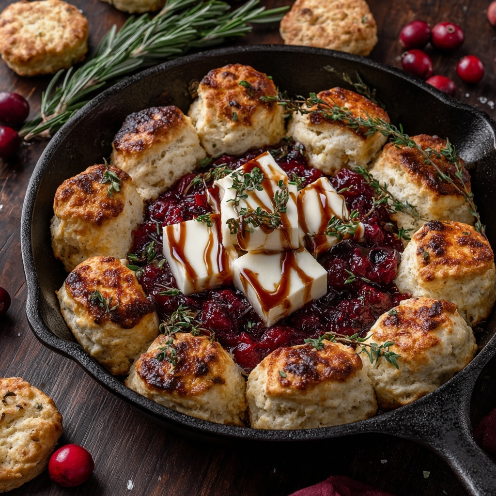 Cranberry Brie Biscuit Dip Recipe - Recipe Image