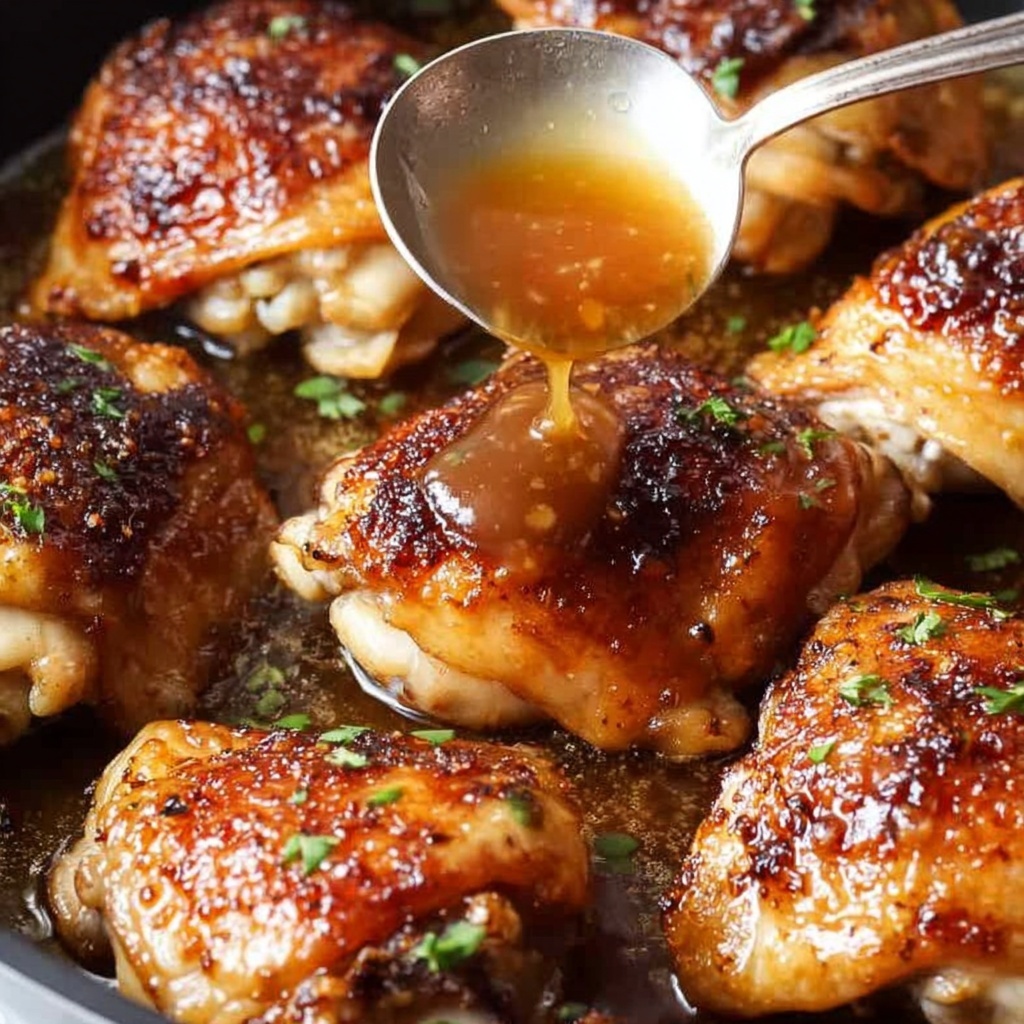 Sticky Orange Chicken Thighs Recipe - Recipe Image