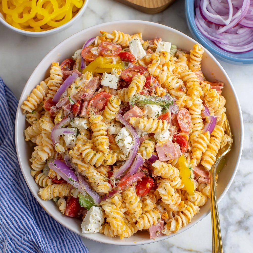 Grinder Pasta Salad Recipe - Recipe Image