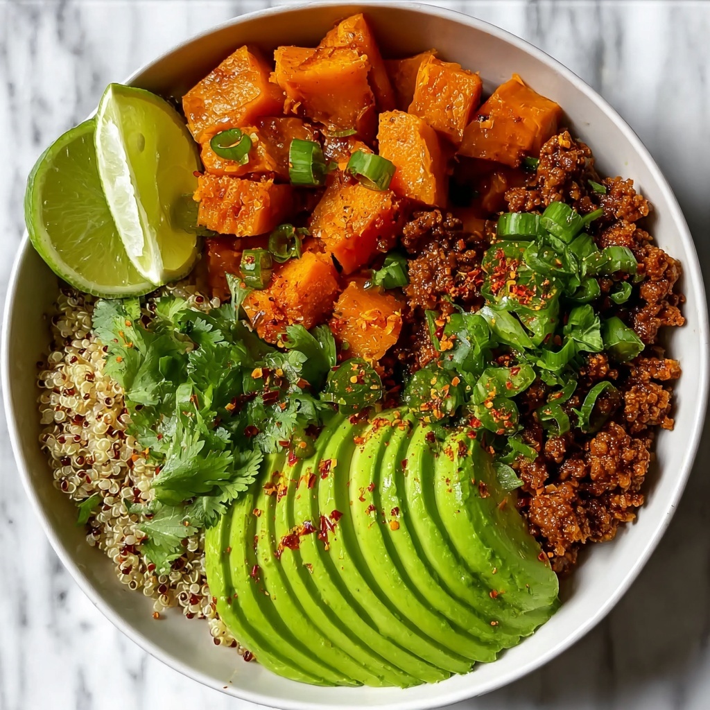 Spicy Beef & Sweet Potato Protein Bowl Recipe - Recipe Image