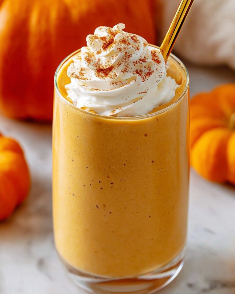 Creamy Pumpkin Smoothie with White Chocolate Hazelnut Spread Recipe