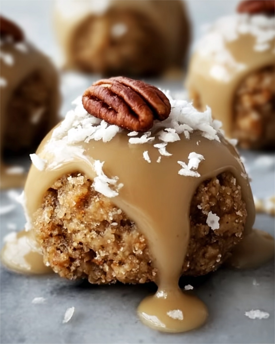 No Bake Pecan Coconut Praline Cookies Recipe - Recipe Image