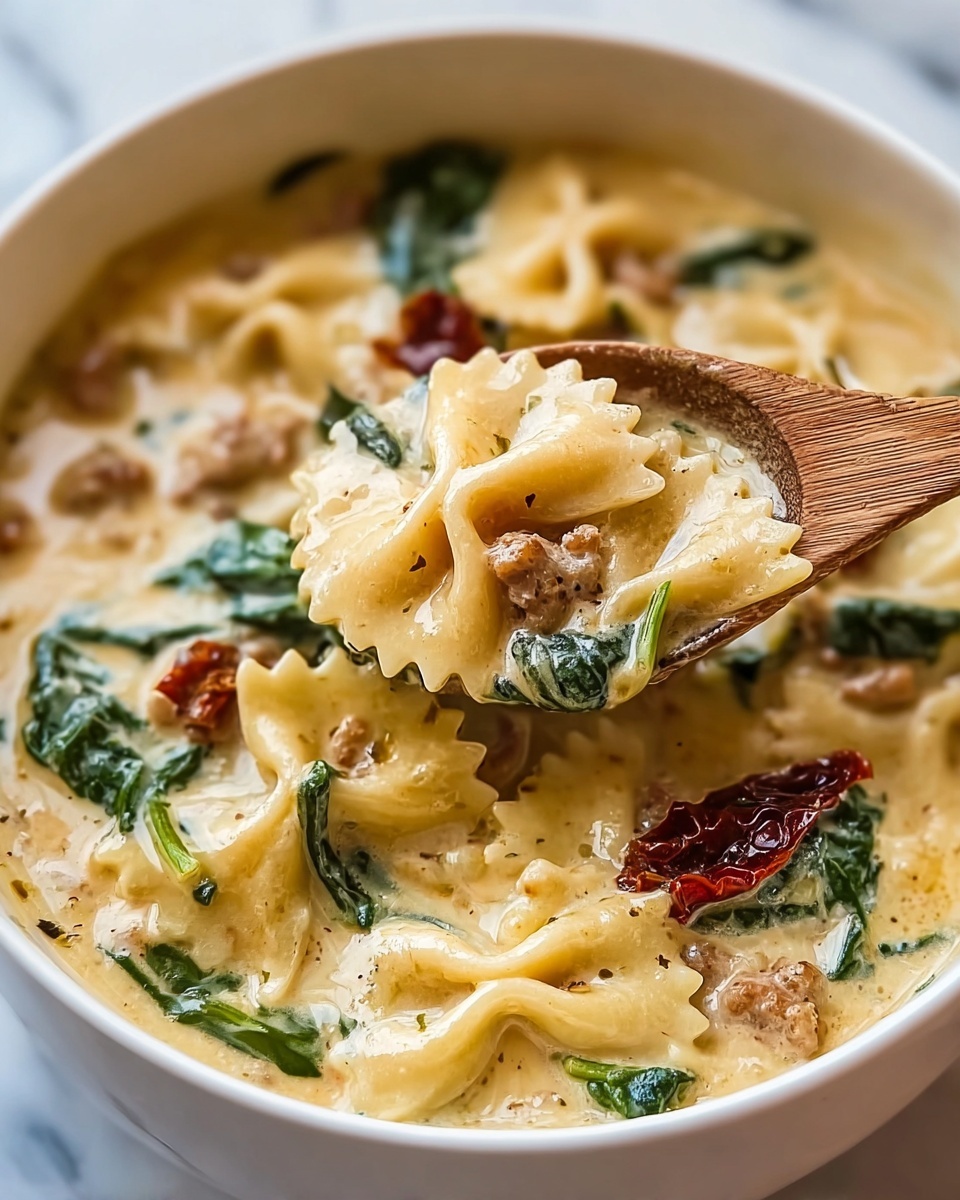 Slow Cooker White Lasagna Soup Recipe - Recipe Image