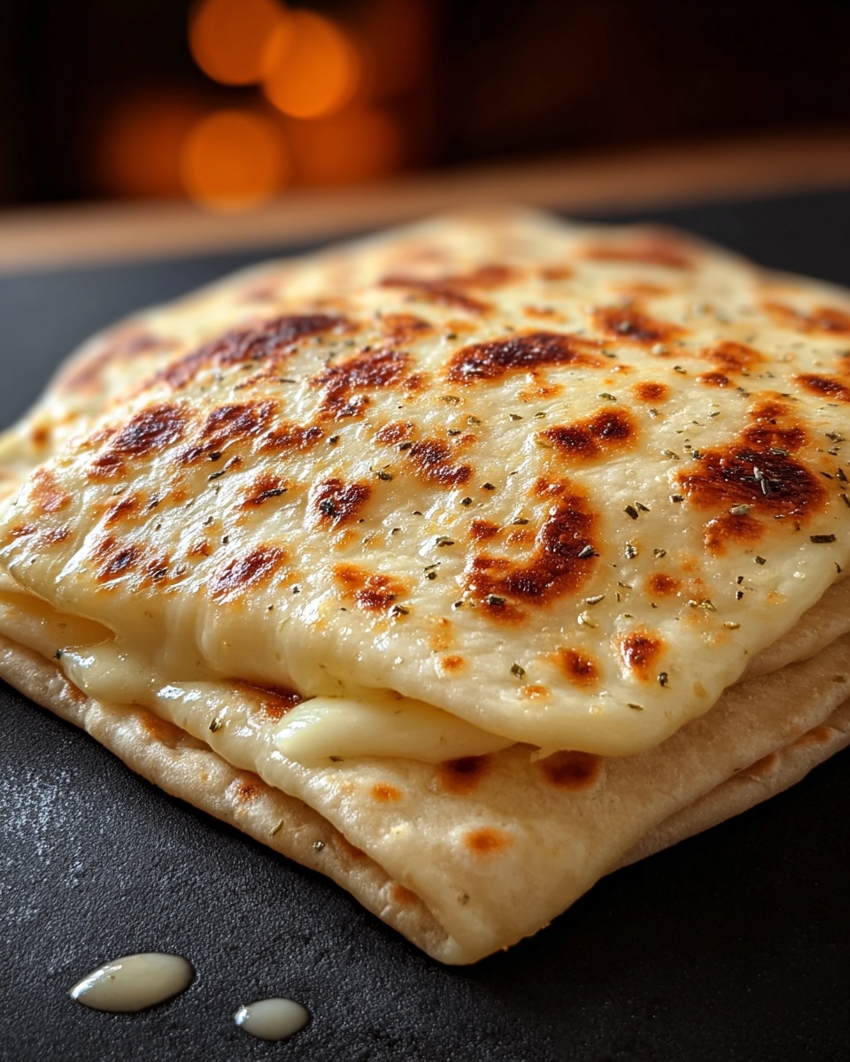 Cheese Stuffed Flatbread Recipe - Recipe Image