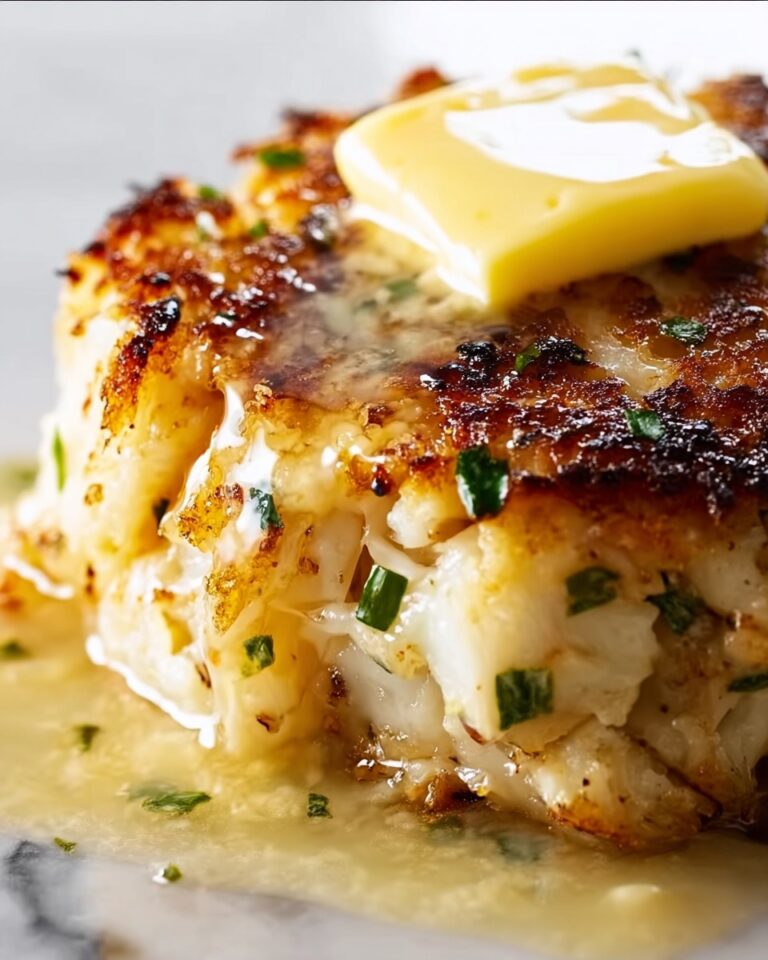 Cheddar Bay Crab Cakes with Lemon Butter Drizzle Recipe