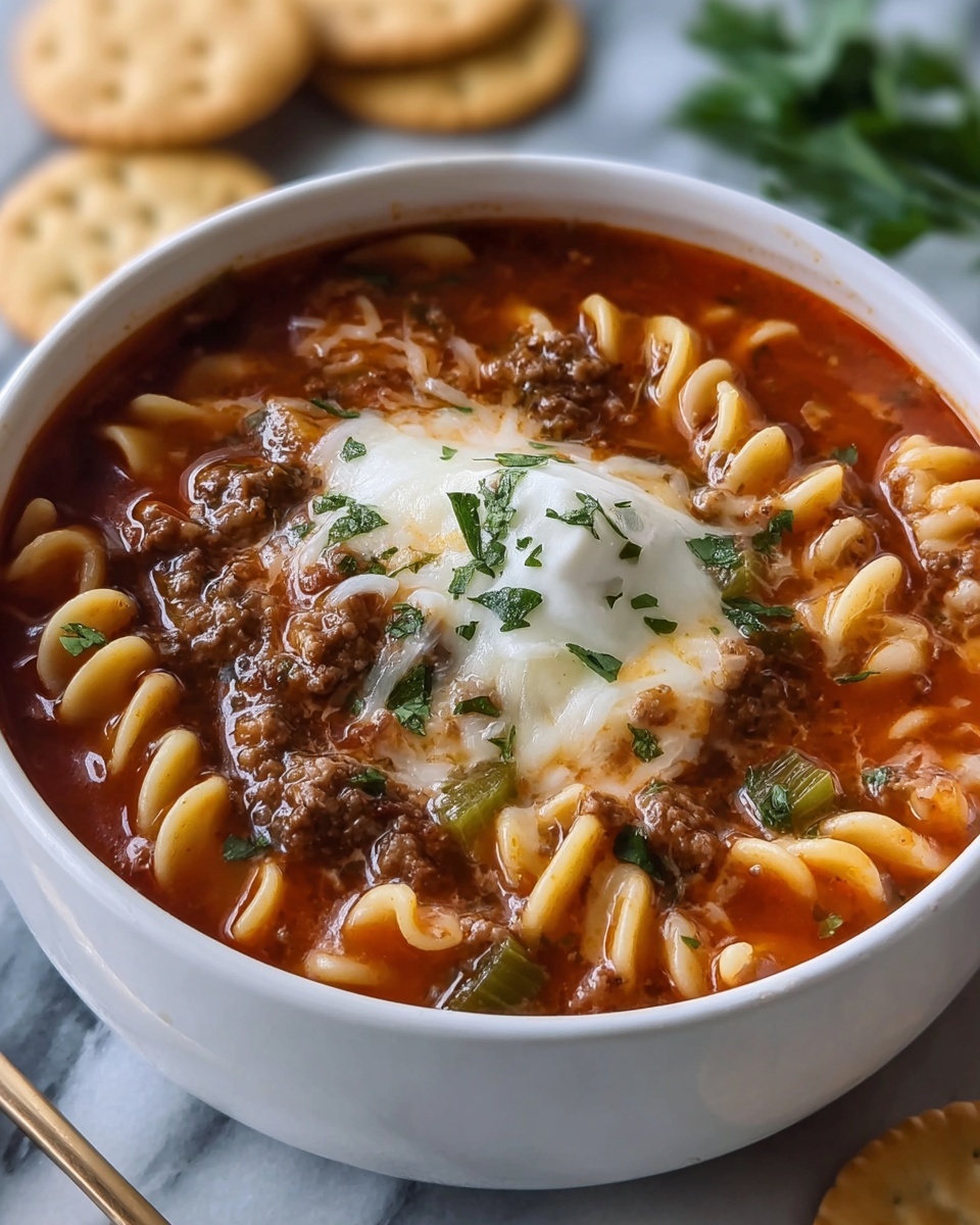 Crock Pot Lasagna Soup Recipe - Recipe Image