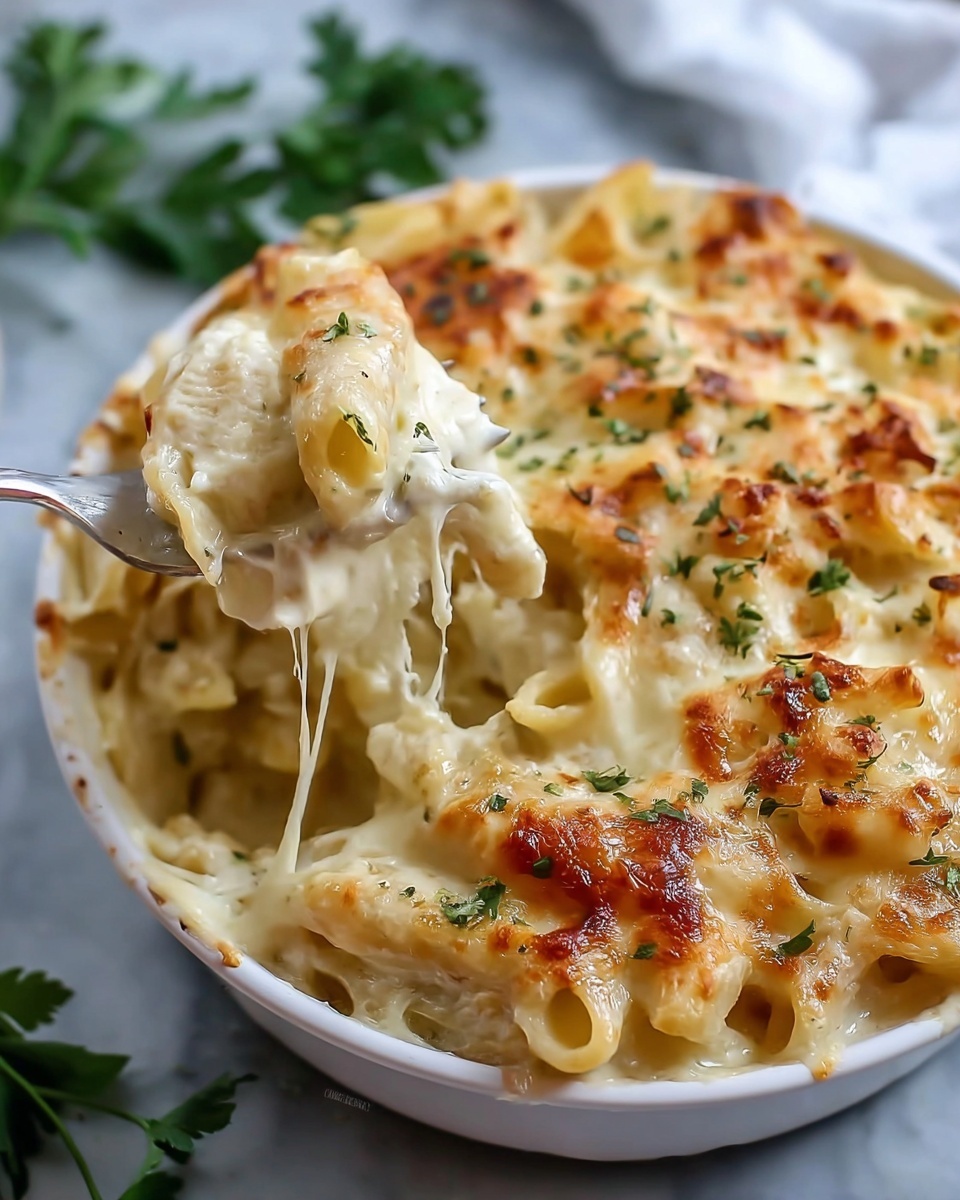 Chicken Alfredo Casserole Recipe - Recipe Image