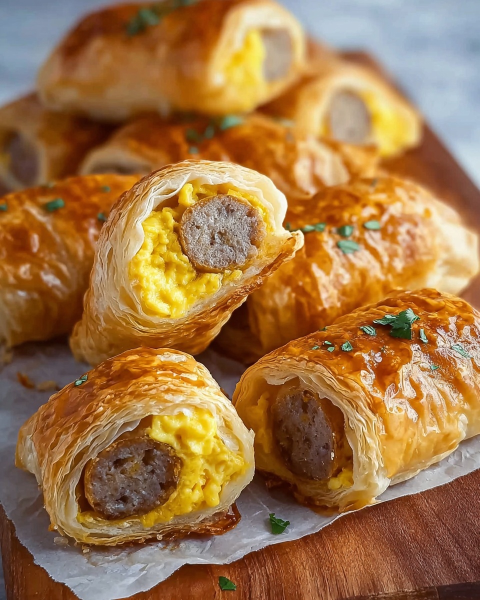 Sausage Egg & Cheese Roll-Ups Recipe - Recipe Image
