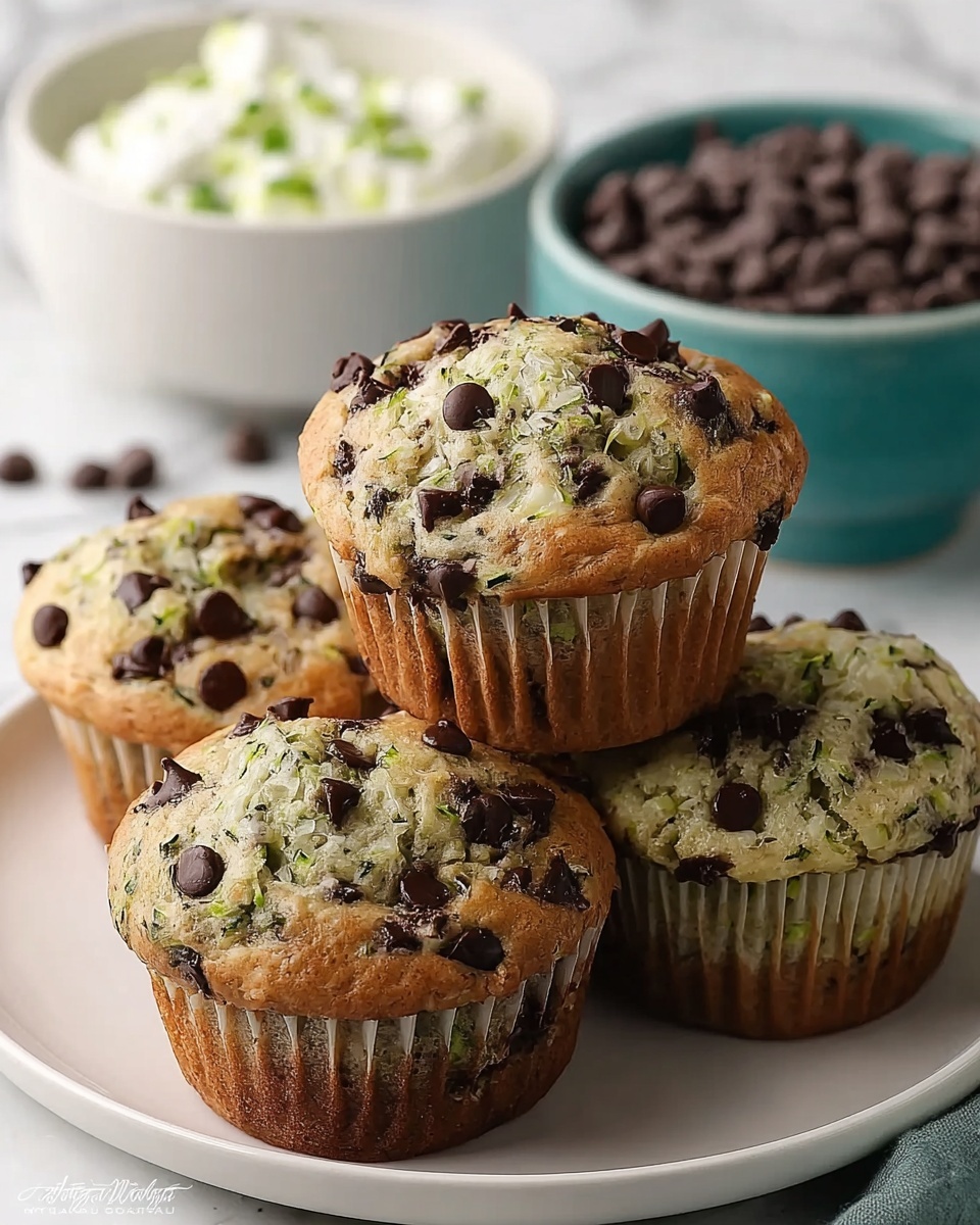 Chocolate Chip Zucchini Muffins Recipe - Recipe Image