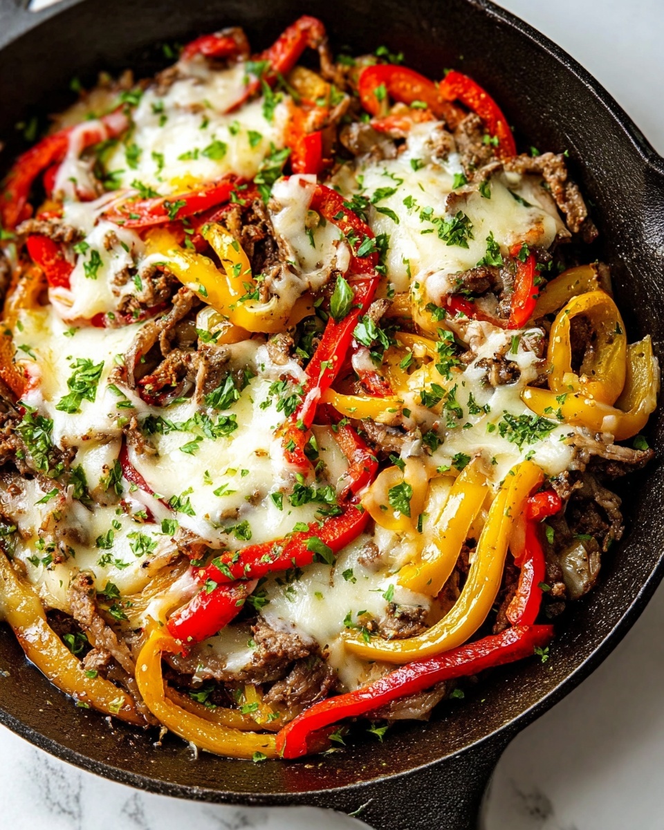 Zesty One-Pan Philly Cheesesteak Dinner Recipe - Recipe Image