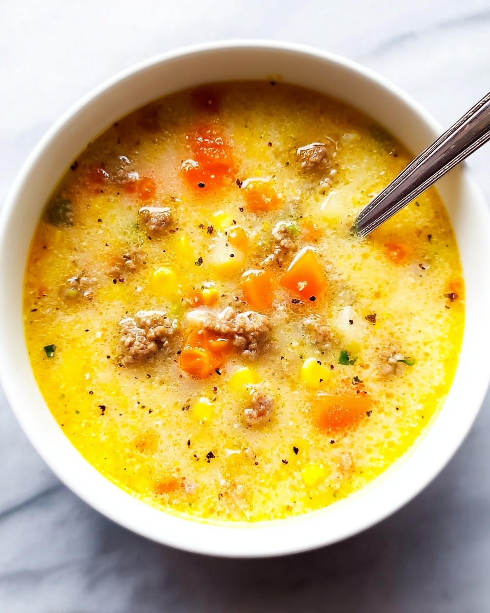 Hearty Turkey Cheeseburger Soup for Cozy Nights Recipe - Recipe Image