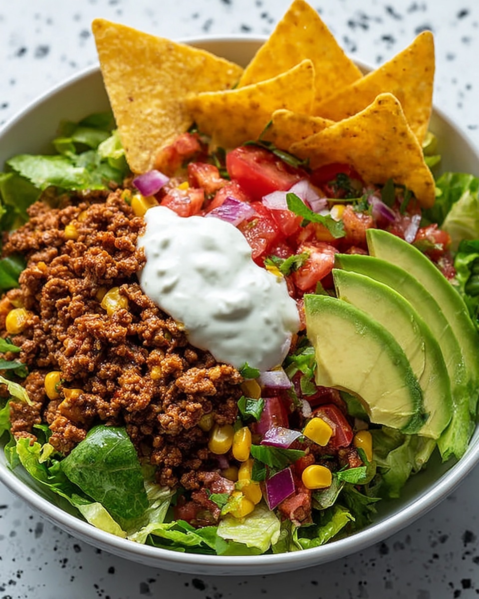 Simple Fresh Taco Salad Recipe - Recipe Image