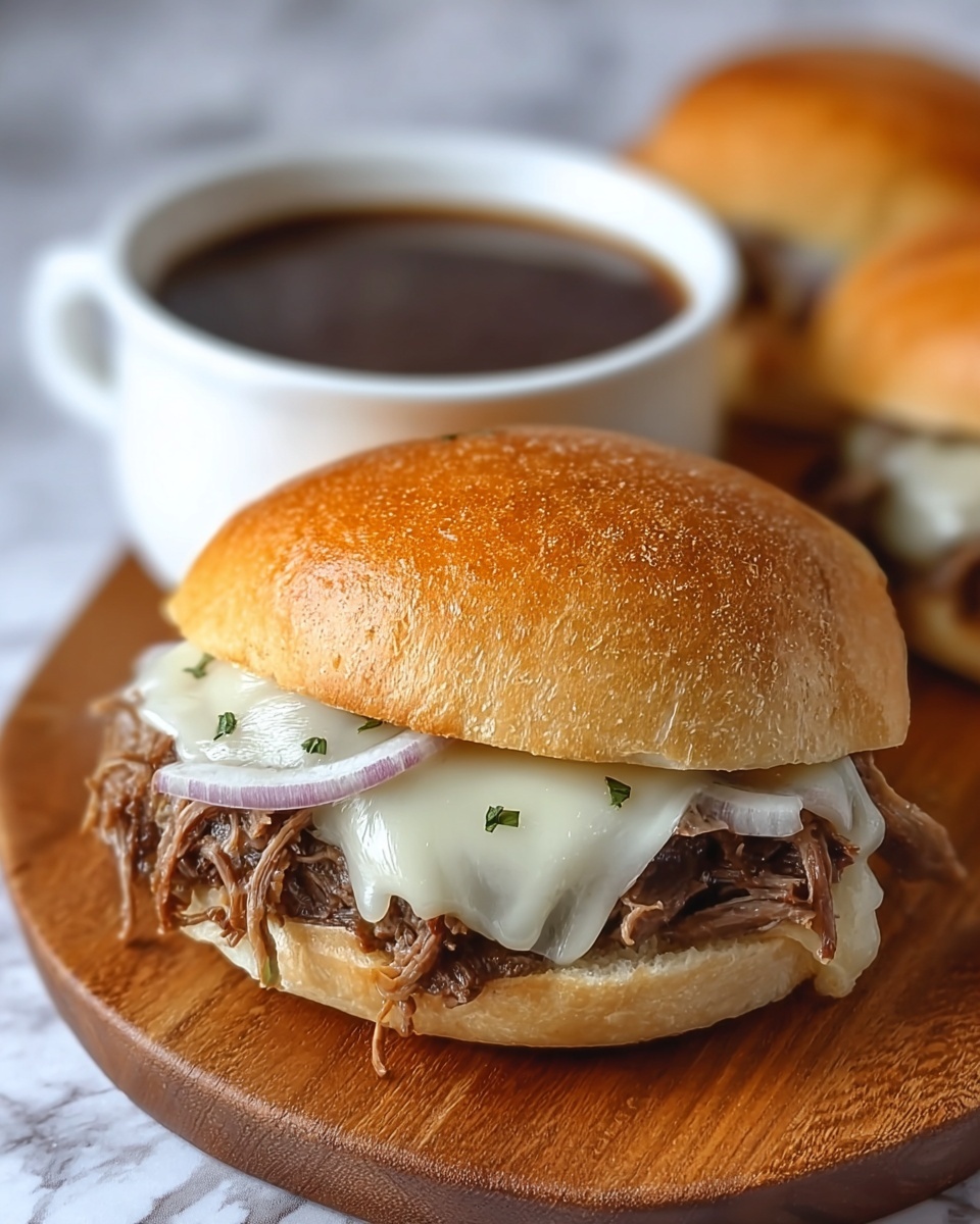 Irresistible Slow Cooker French Dip Sandwiches Recipe - Recipe Image