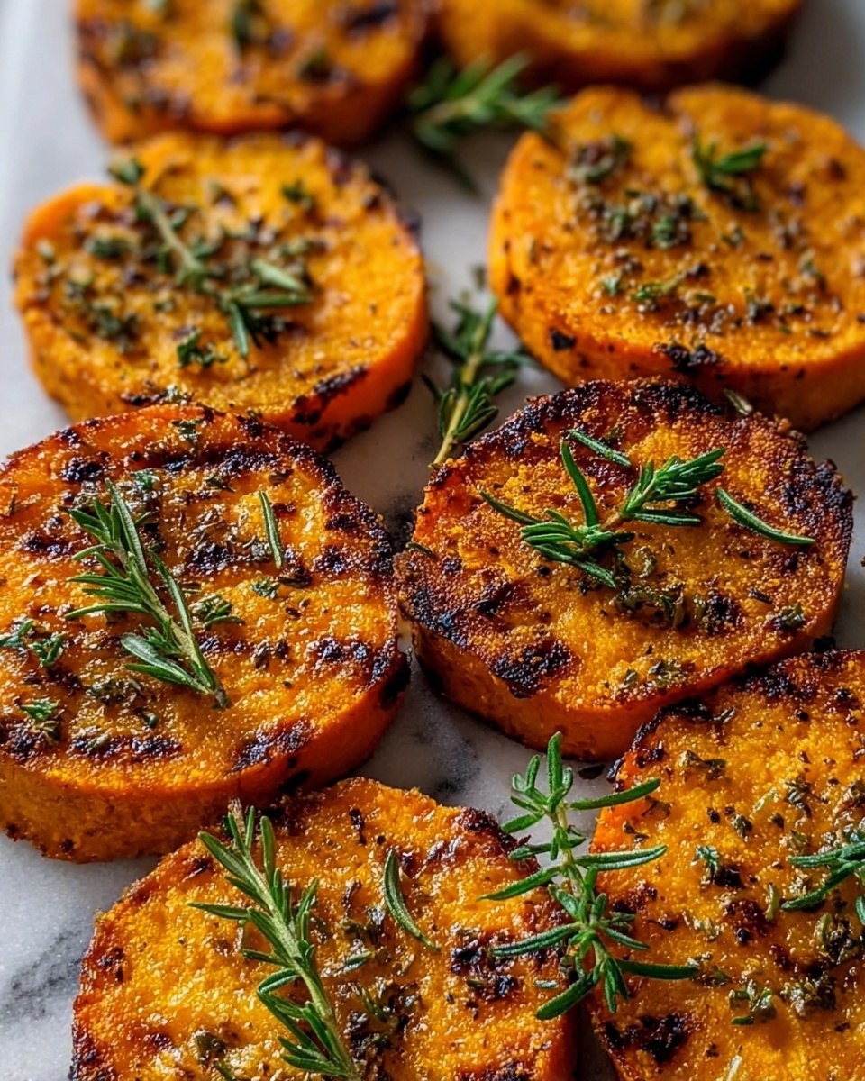 Parmesan Herb Sweet Potato Medallions Recipe - Recipe Image