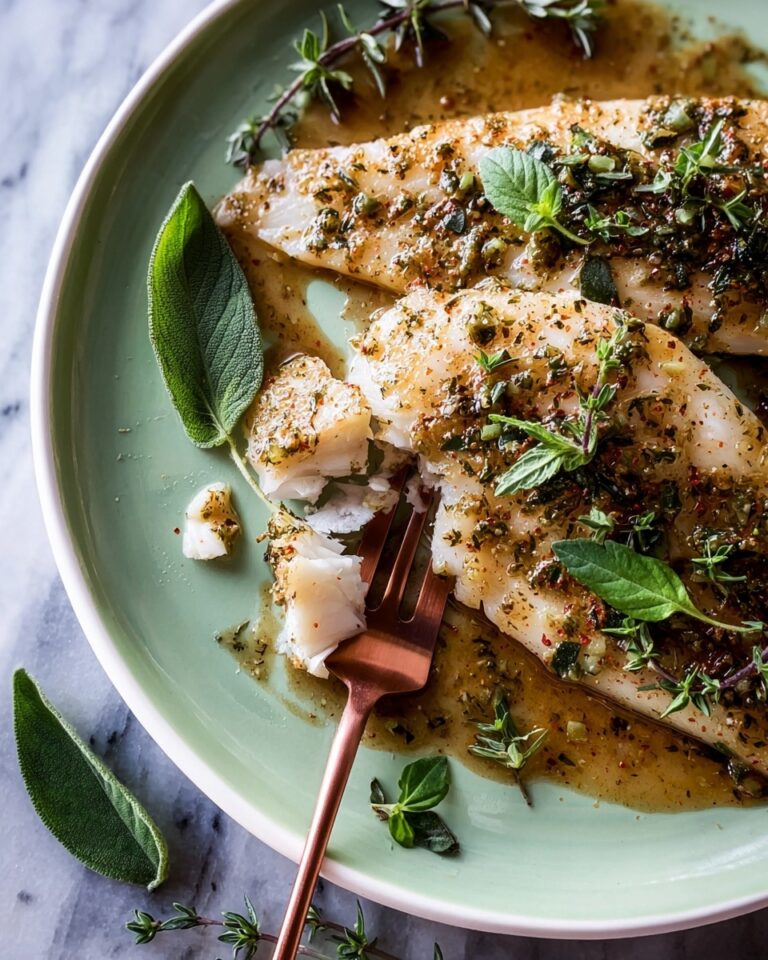 Tilapia with a Lemon Herb Butter Pan Sauce Recipe