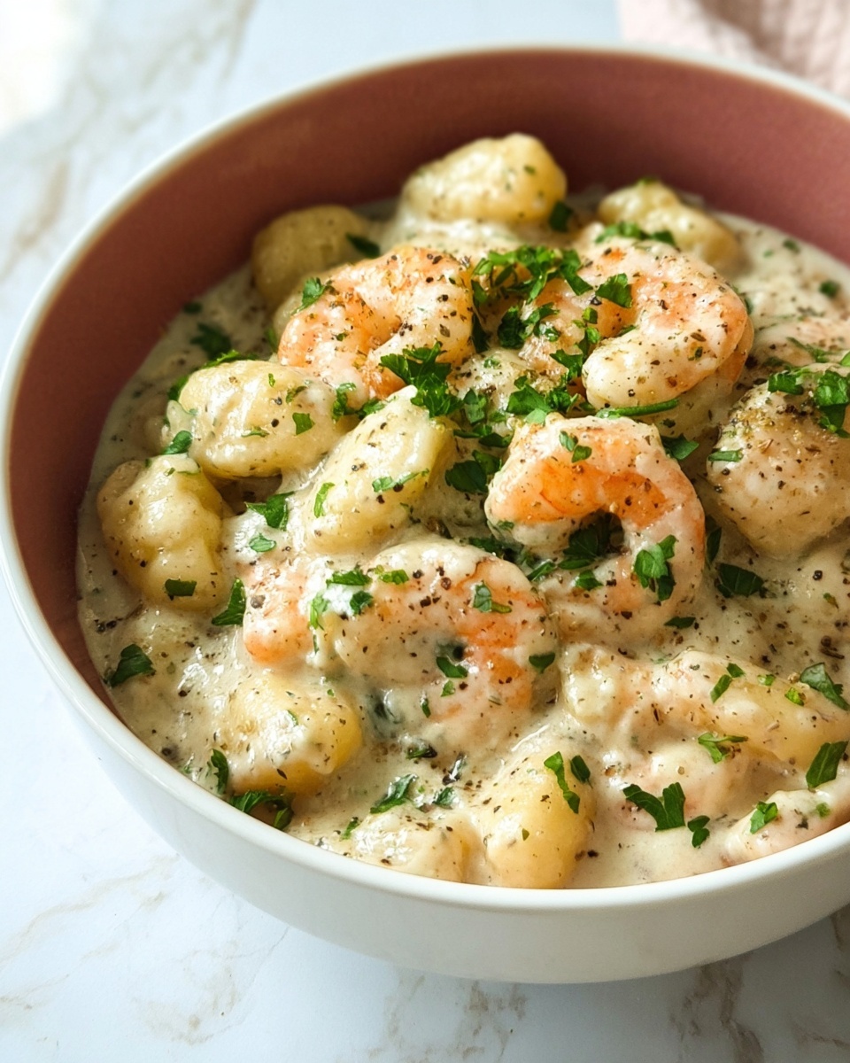 Pesto Shrimp Gnocchi Recipe - Recipe Image