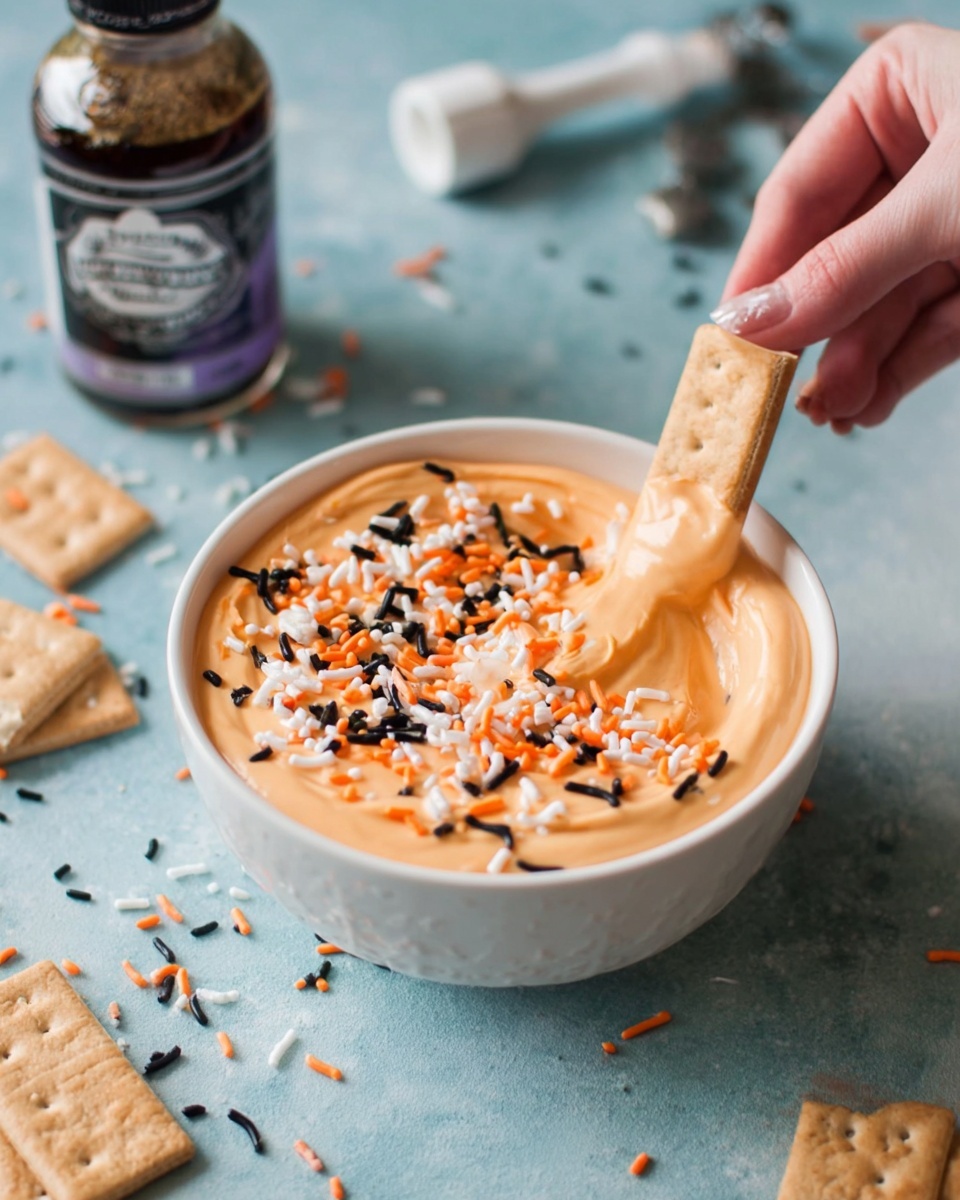 Halloween Pumpkin Cheesecake Dip Recipe - Recipe Image