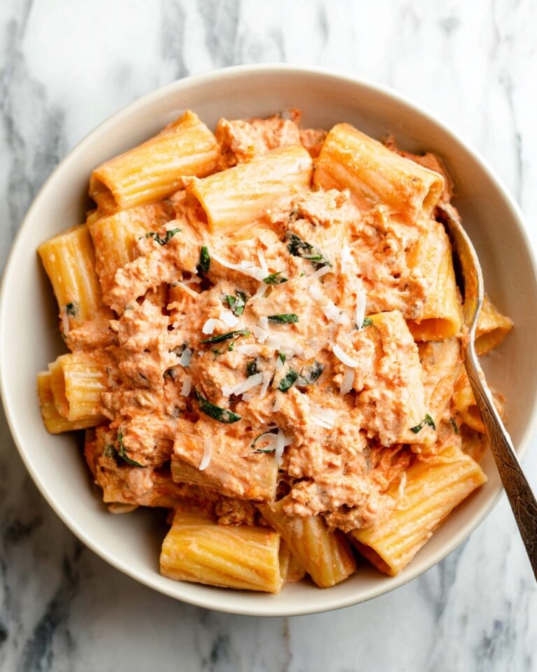 Ground Turkey Pasta with San Marzano Tomatoes and Fresh Basil Recipe