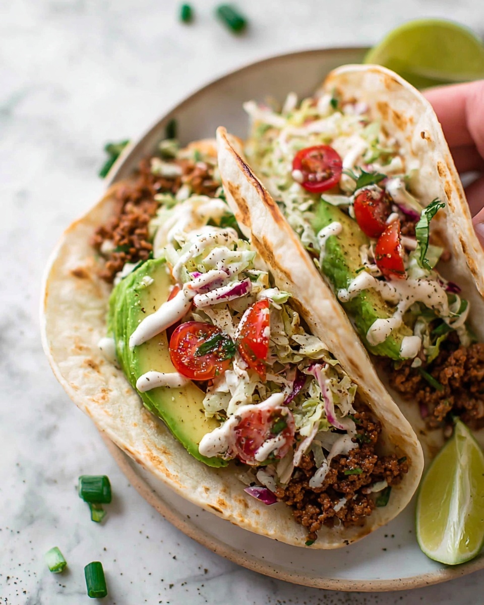 Ground Pork Tacos with Apple Slaw Recipe - Recipe Image