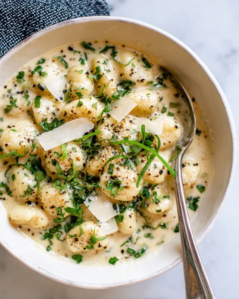 15 Minute Creamy Alfredo Gnocchi Recipe - Recipe Image