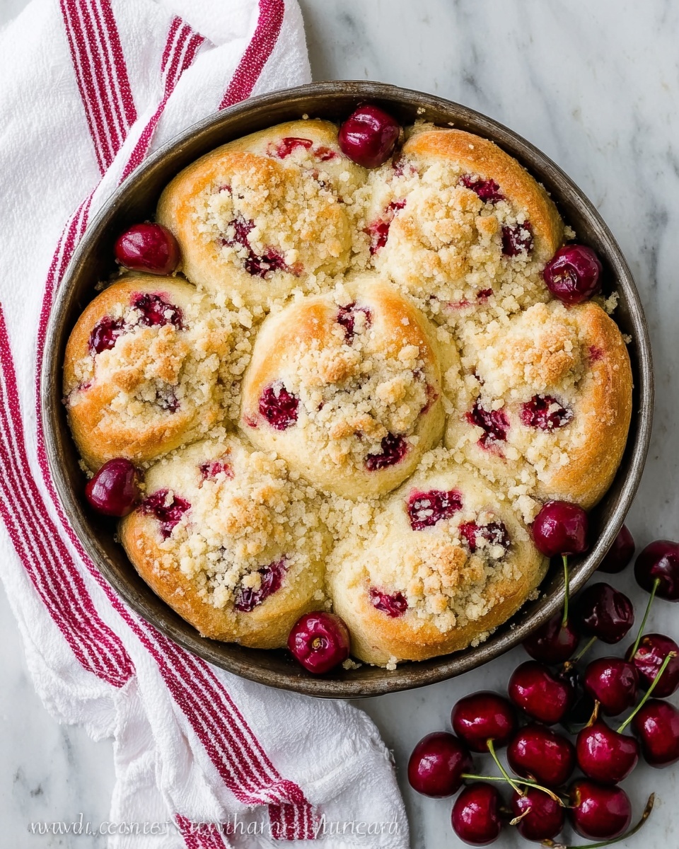 Sweet Cherry Filled Buns (Vatrushki Recipe) Recipe - Recipe Image