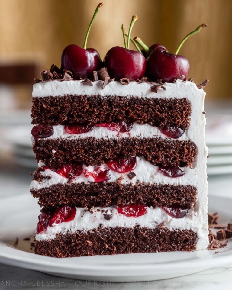 Drunken Cherry Chocolate Cake Recipe