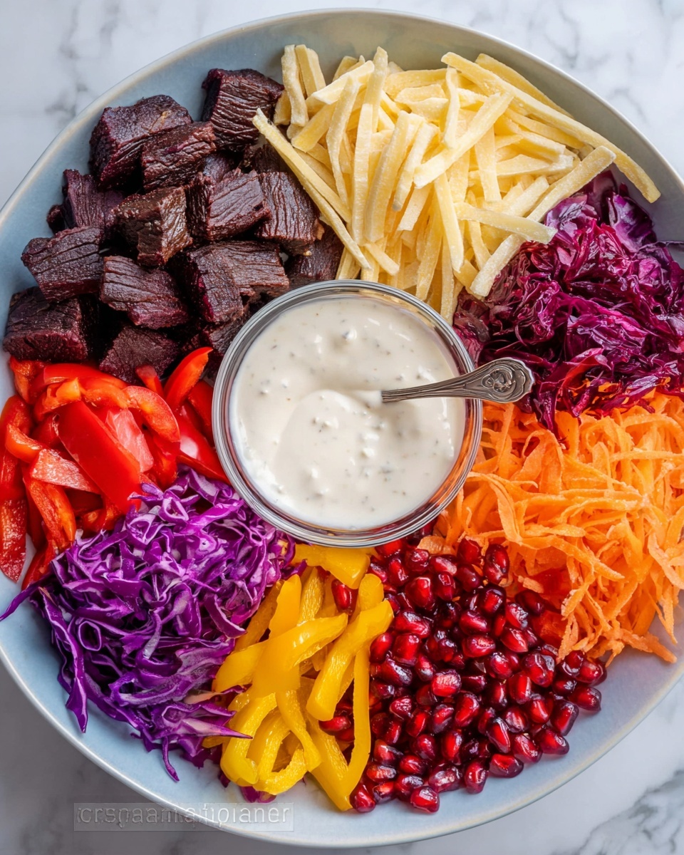 Beet and Pomegranate Kaleidoscope Salad Recipe - Recipe Image