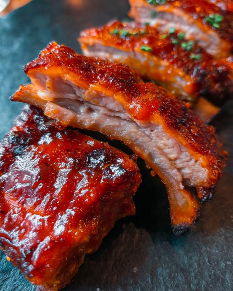 Instant Pot Baby Back Ribs with Apple Juice and BBQ Sauce Recipe