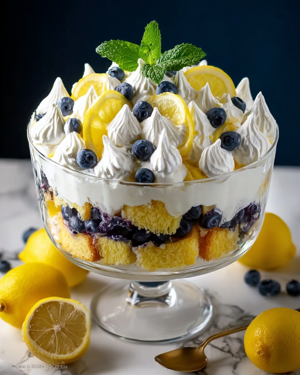 Lemon Blueberry Trifle – A Refreshing and Elegant Dessert Recipe - Recipe Image